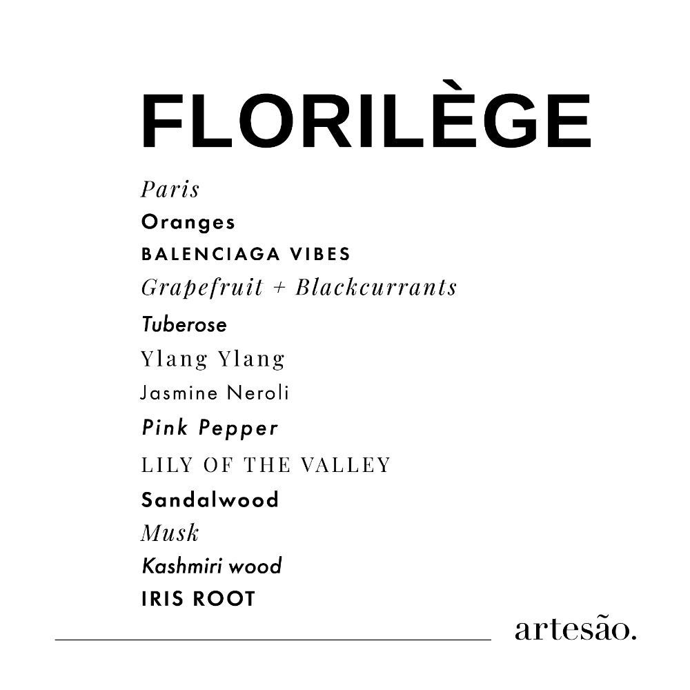 Artesao Florilege Floral Scented Candle