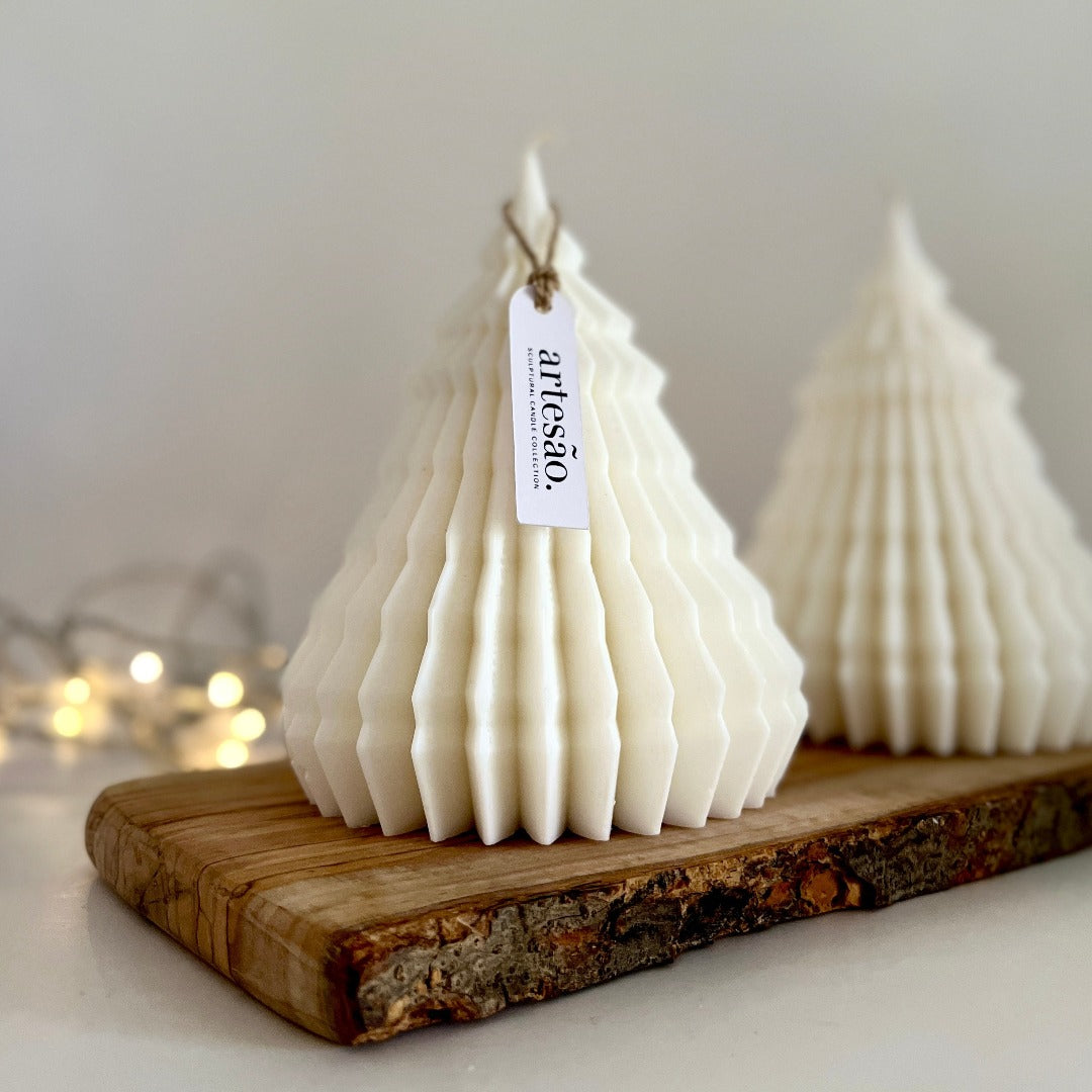 Large Christmas Tree Candle by Artesao. Luxury Christmas Candles, handmade in Sydney
