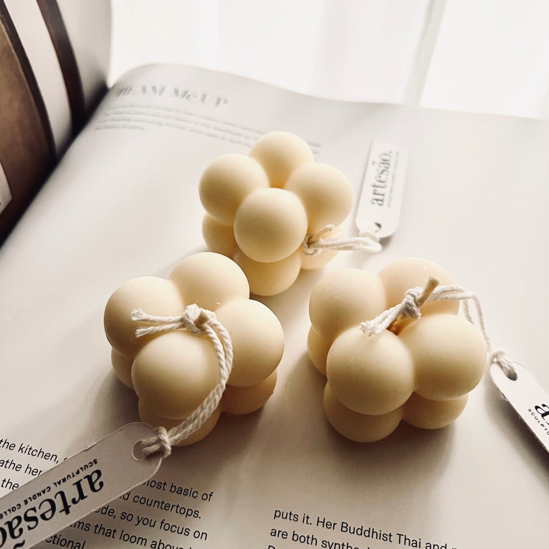 Artesao Mini Baby Bubble Candle | Sculpture Pillar Candle | Luxury Home Decor Candles