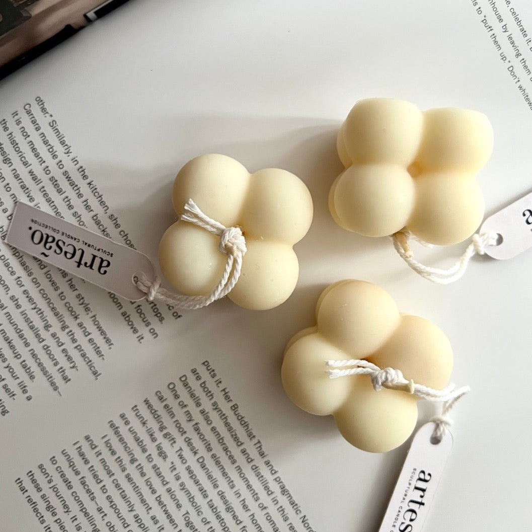 Baby Bubble Candle | Mini Bubble Pillar Sculpture candle made in Australia baby Artesao