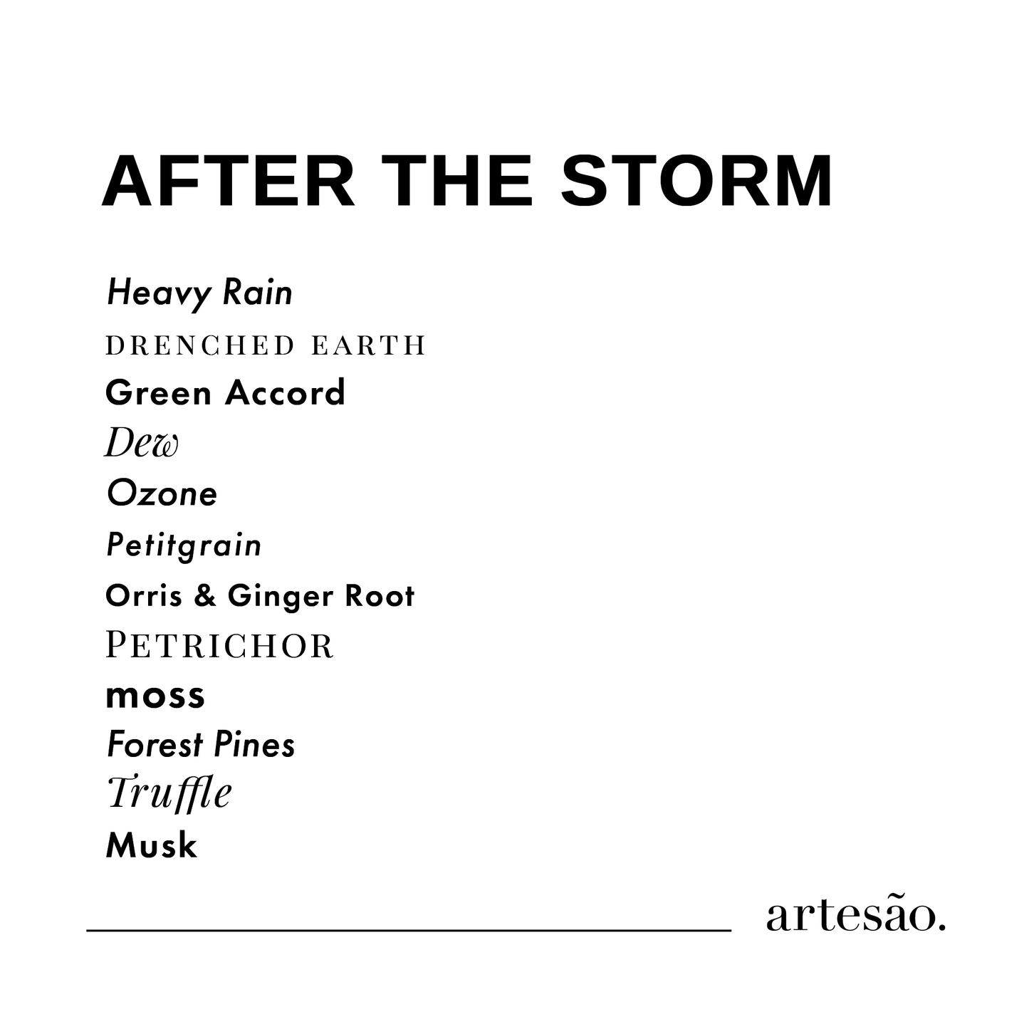 Artesao After The Storm Fragrance Notes