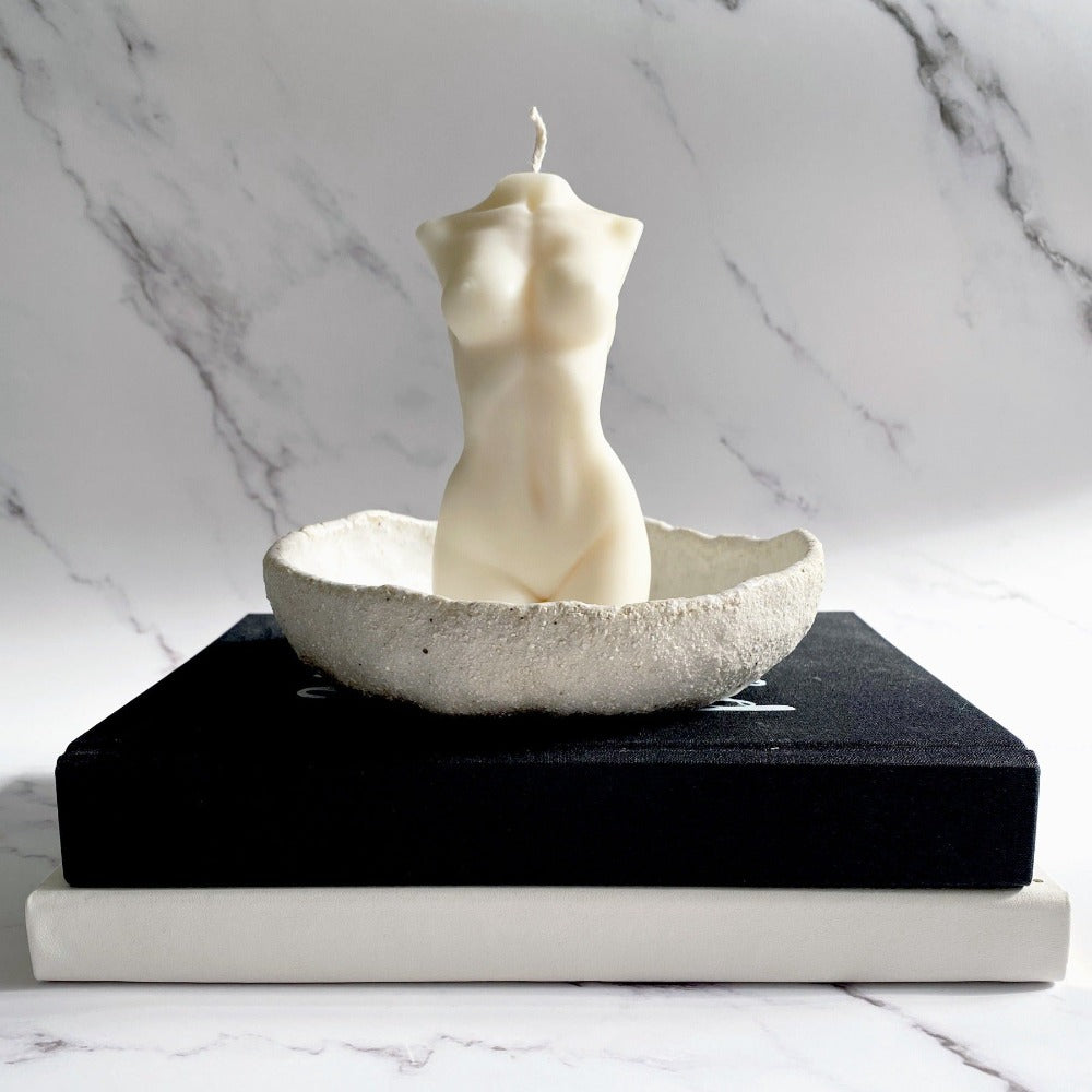 Artesao Female Figure Torso Scented Soy WaxCandle