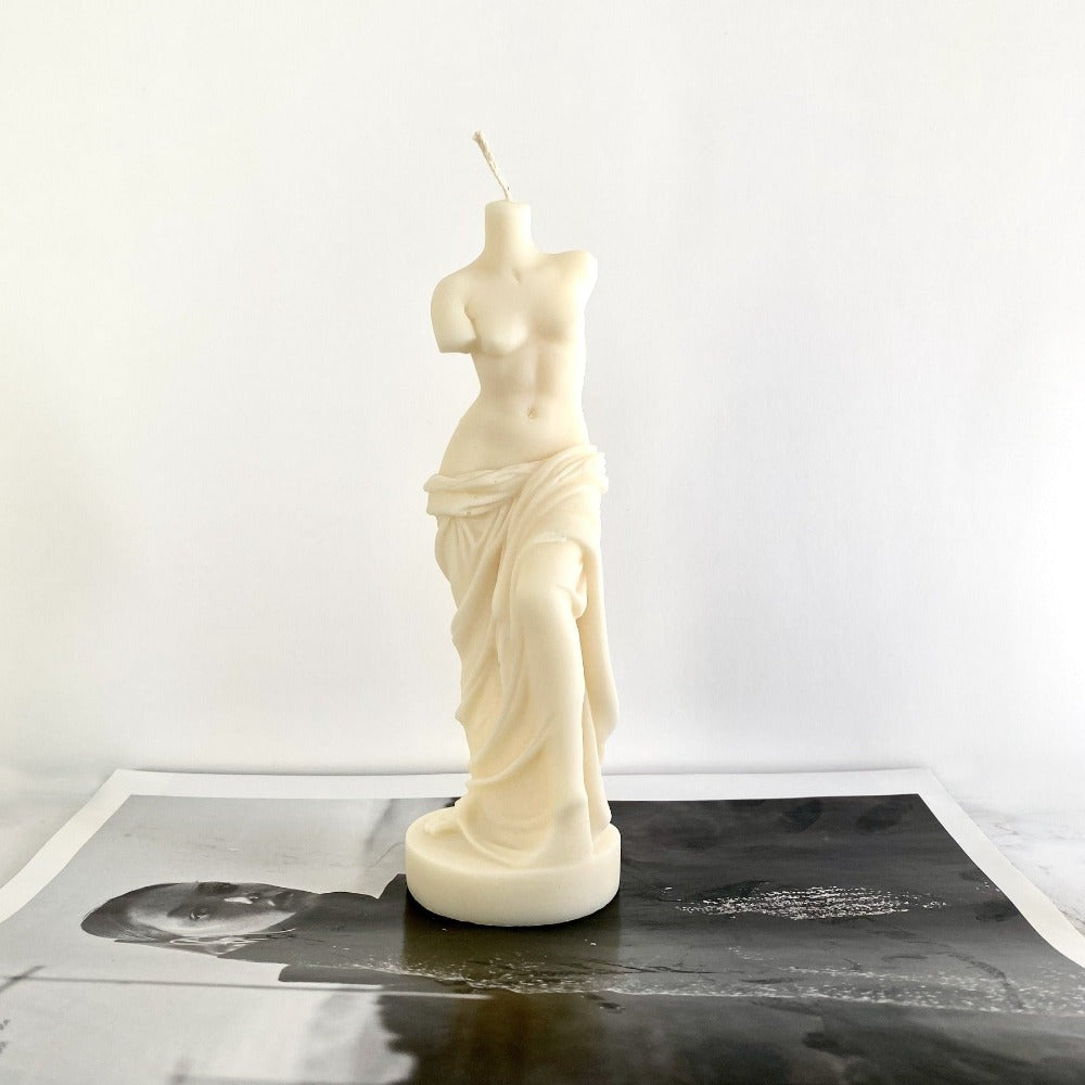 Artesao Venus De Milo Sculpture Body PillarCandle