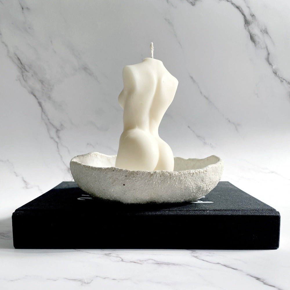 Artesao Female Figure Torso Candle